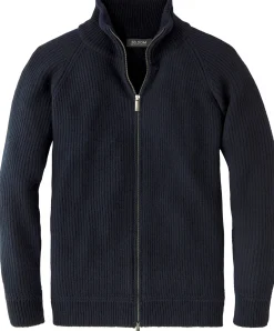Strickjacken * Seldom Herren-trickjacke Zip Dunkelblau