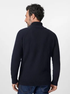 Strickjacken * Seldom Herren-trickjacke Zip Dunkelblau