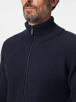 Strickjacken * Seldom Herren-trickjacke Zip Dunkelblau