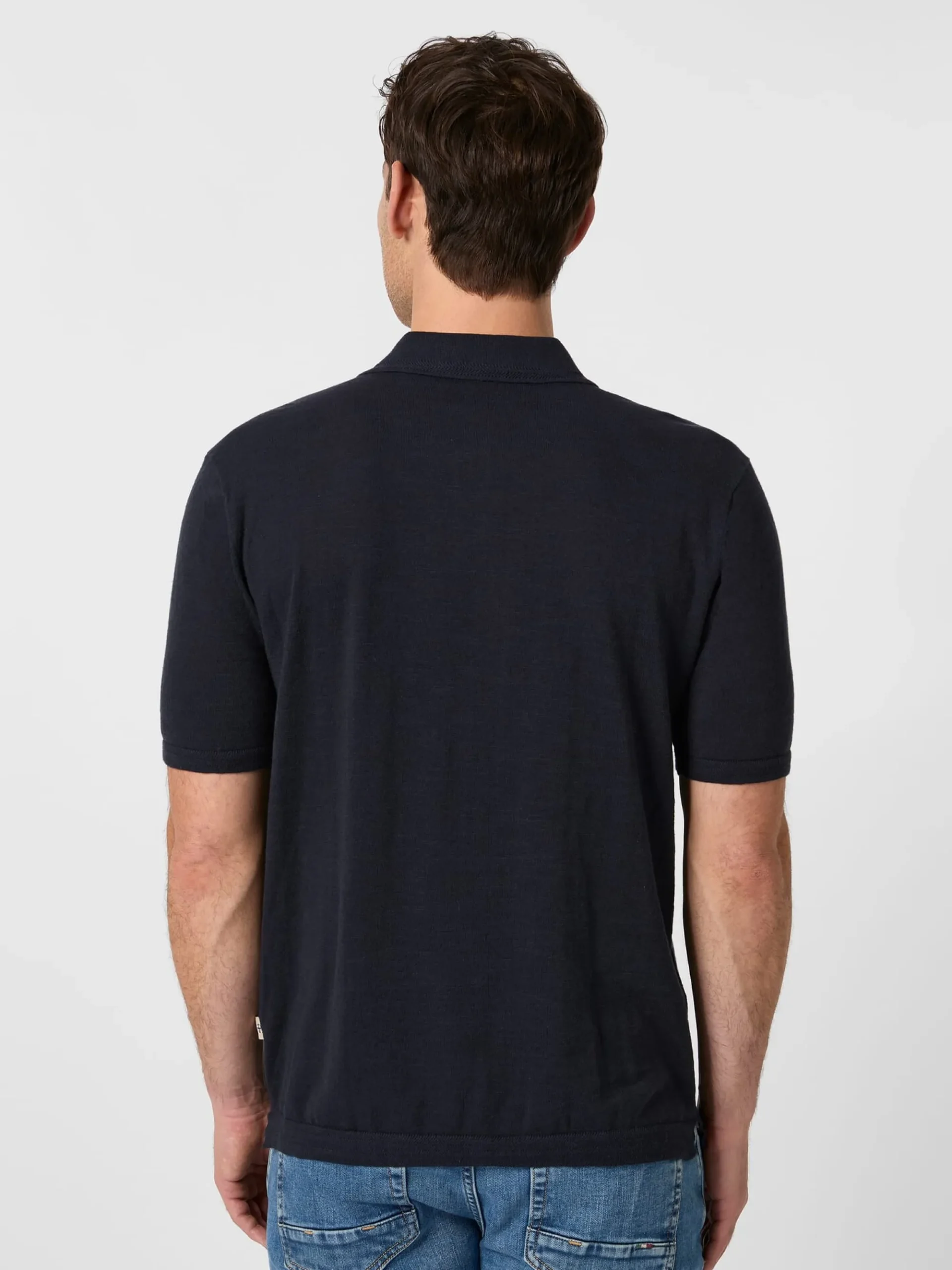 Shirts * Blue de Gênes Herren-trickpoo Navy