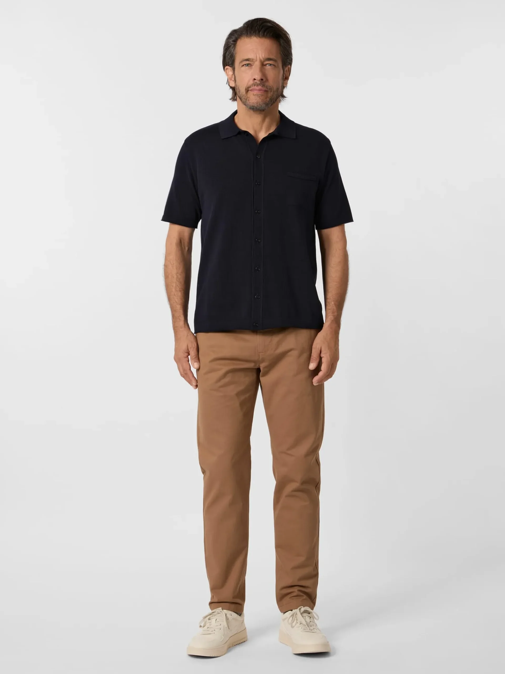 Shirts * Maglificio GRP Herren-trickhirt geknöpft Navy