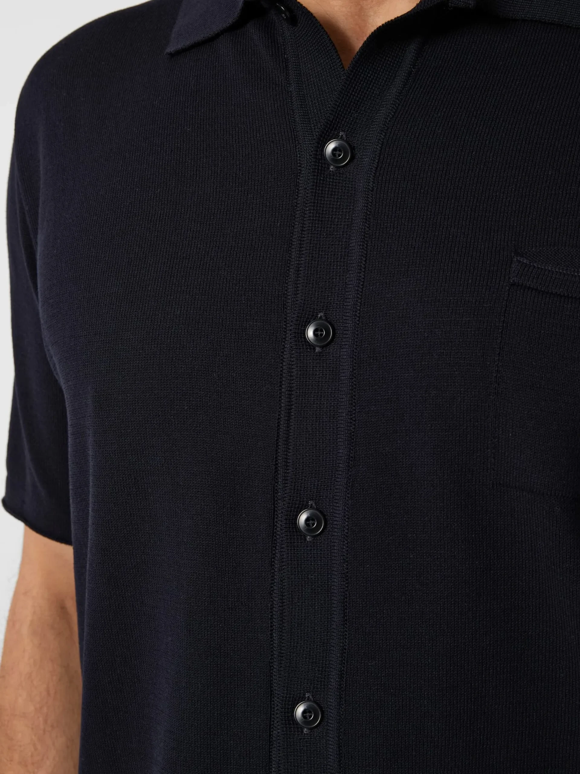 Shirts * Maglificio GRP Herren-trickhirt geknöpft Navy
