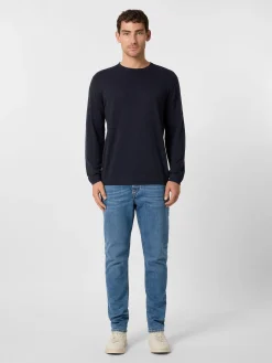 Shirts * Blue de Gênes Herren-trickhirt angar Navy