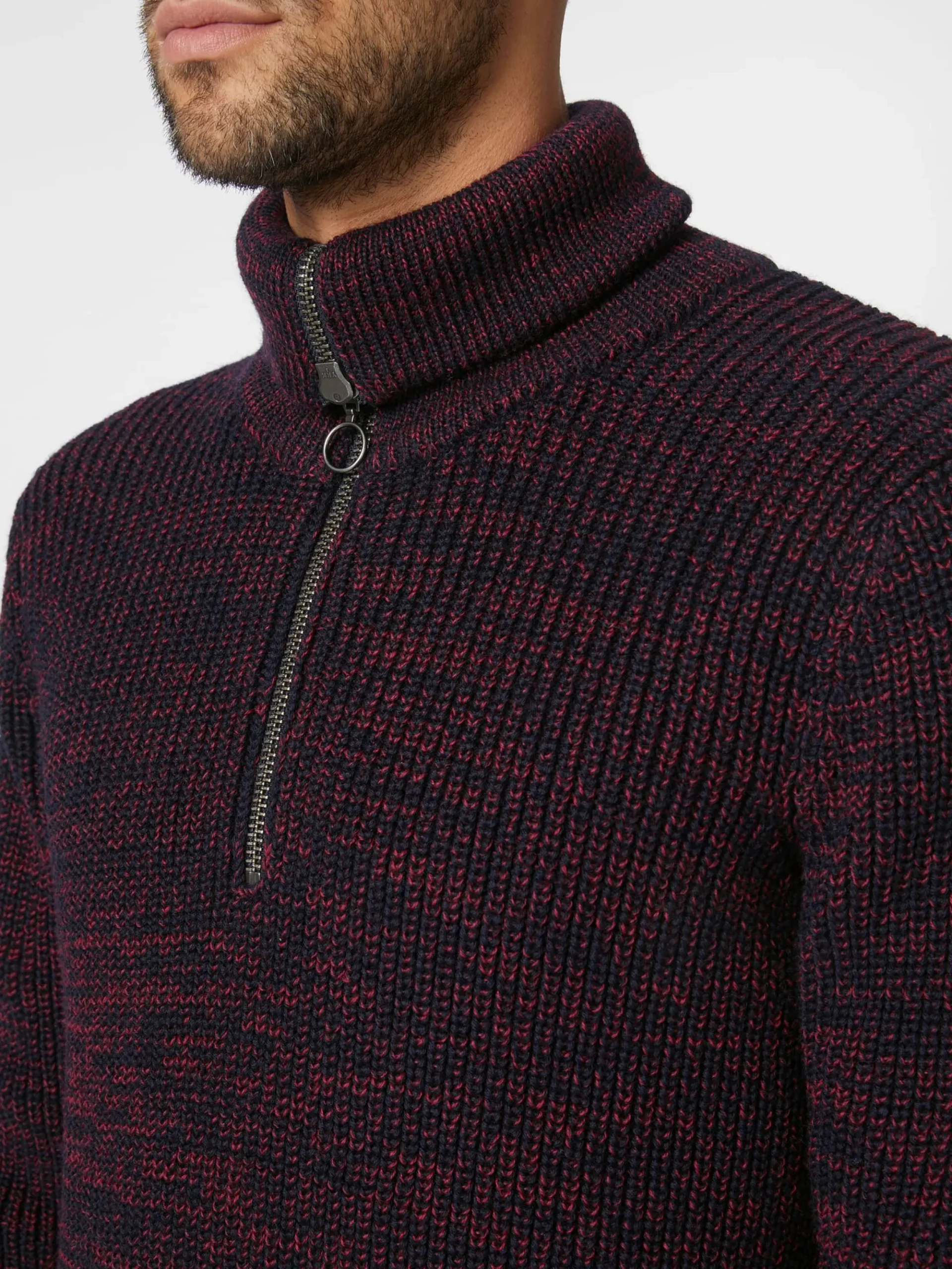 Pullover * Armor lux Herren-Troyer Zipkragen