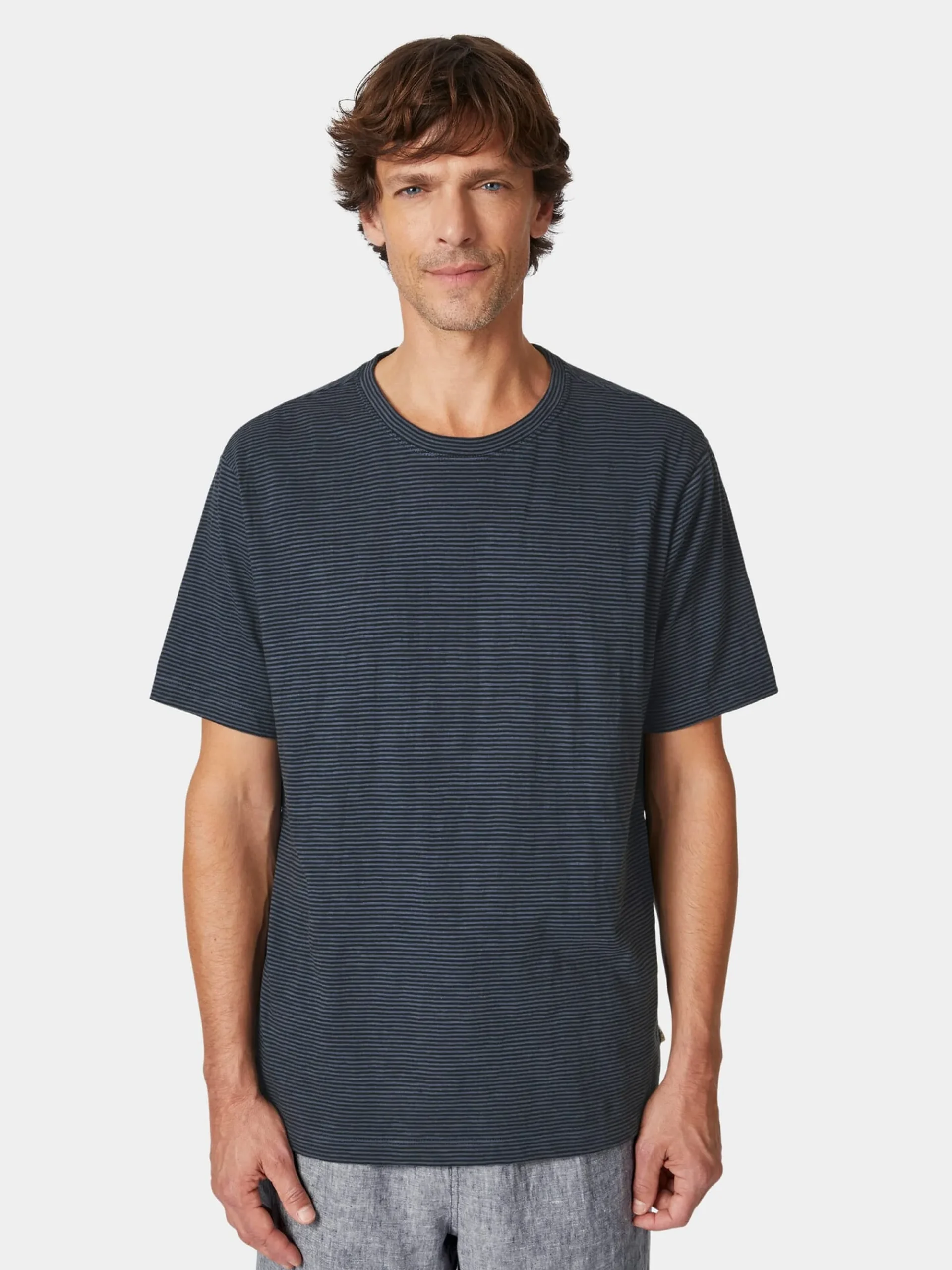 Shirts * Knowledge Cotton Apparel Herren-T-hirt getreift