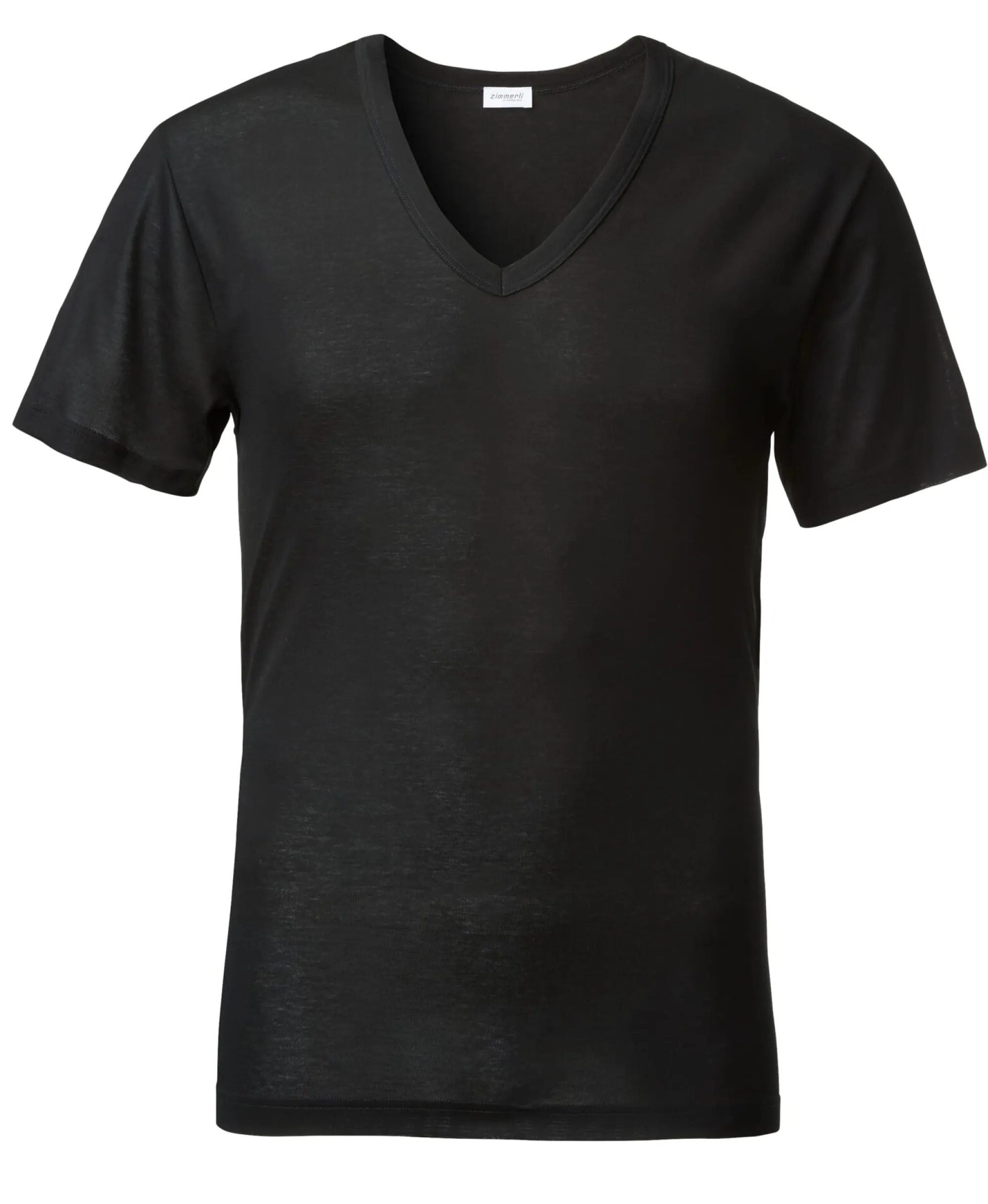 Wäsche|Shirts * Zimmerli Herrenunterhed V-Auchnitt Schwarz