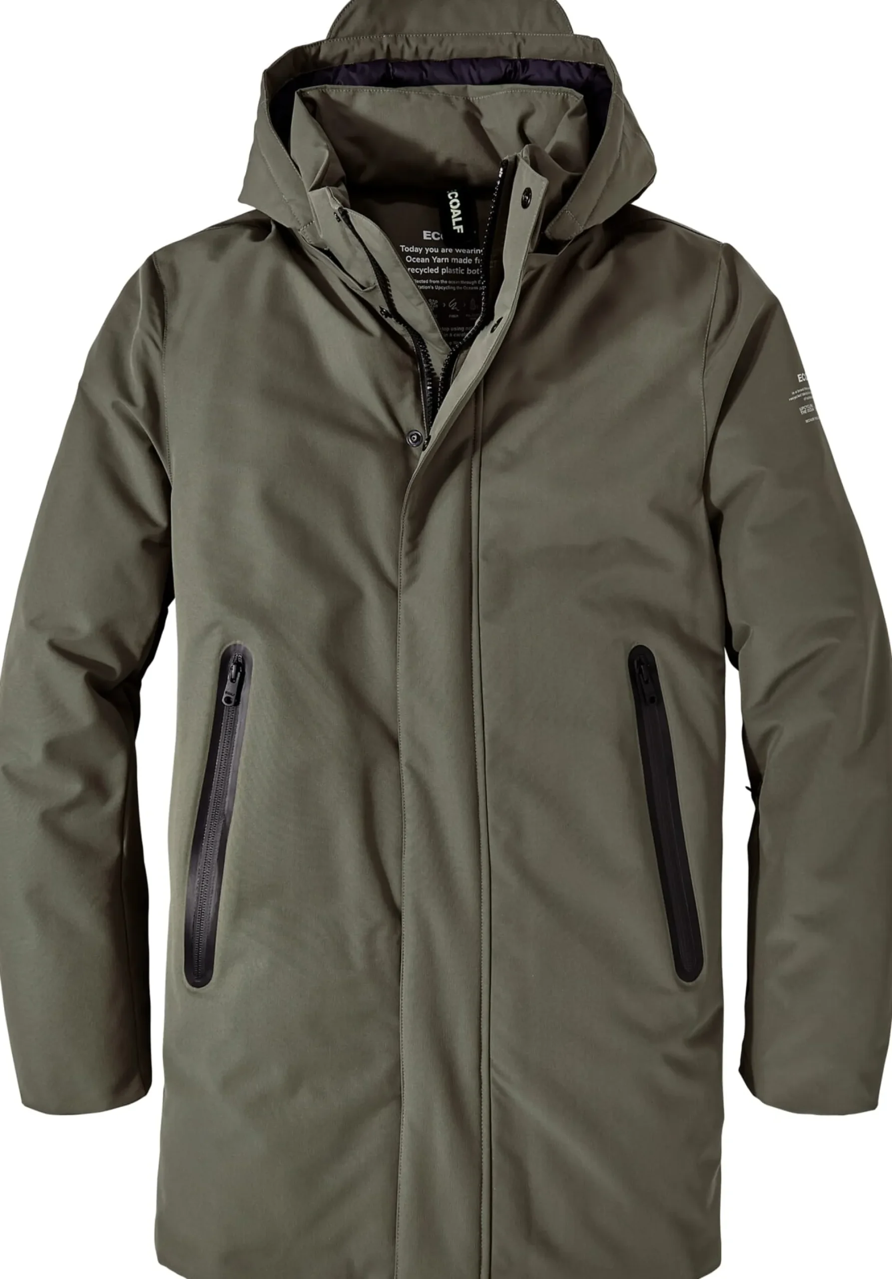 Jacken * Ecoalf Herren-Winterparka Oliv