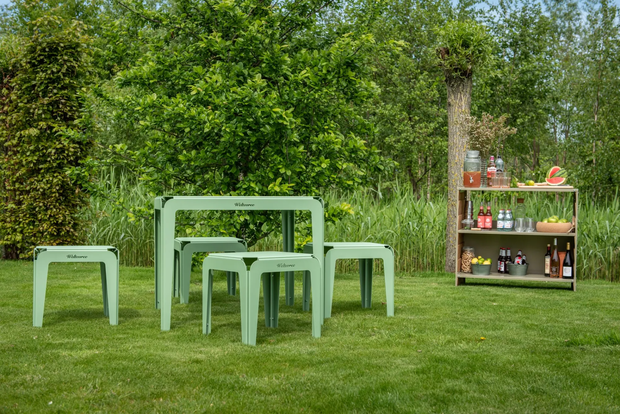 Gartenstühle * Weltevree Hocker Bended Stool