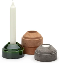 Kerzenhalter * Bergs Potter Hoff Terrakotta-Kerzenhalter stapelbar