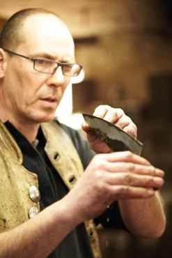 Messer Kohlenstoffstahl|Kochmesser * Hohenmoorer Messermanufaktur Hohenmoorer Kochmesser Damaszenerstahl