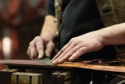 Messer Kohlenstoffstahl * Hohenmoorer Messermanufaktur Hohenmoorer Santoku Dreilagenstahl