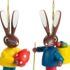 Osterdekoration * holz.kunst Holzanhänger Hasenkinder