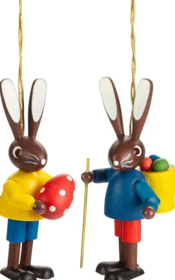 Osterdekoration * holz.kunst Holzanhänger Hasenkinder