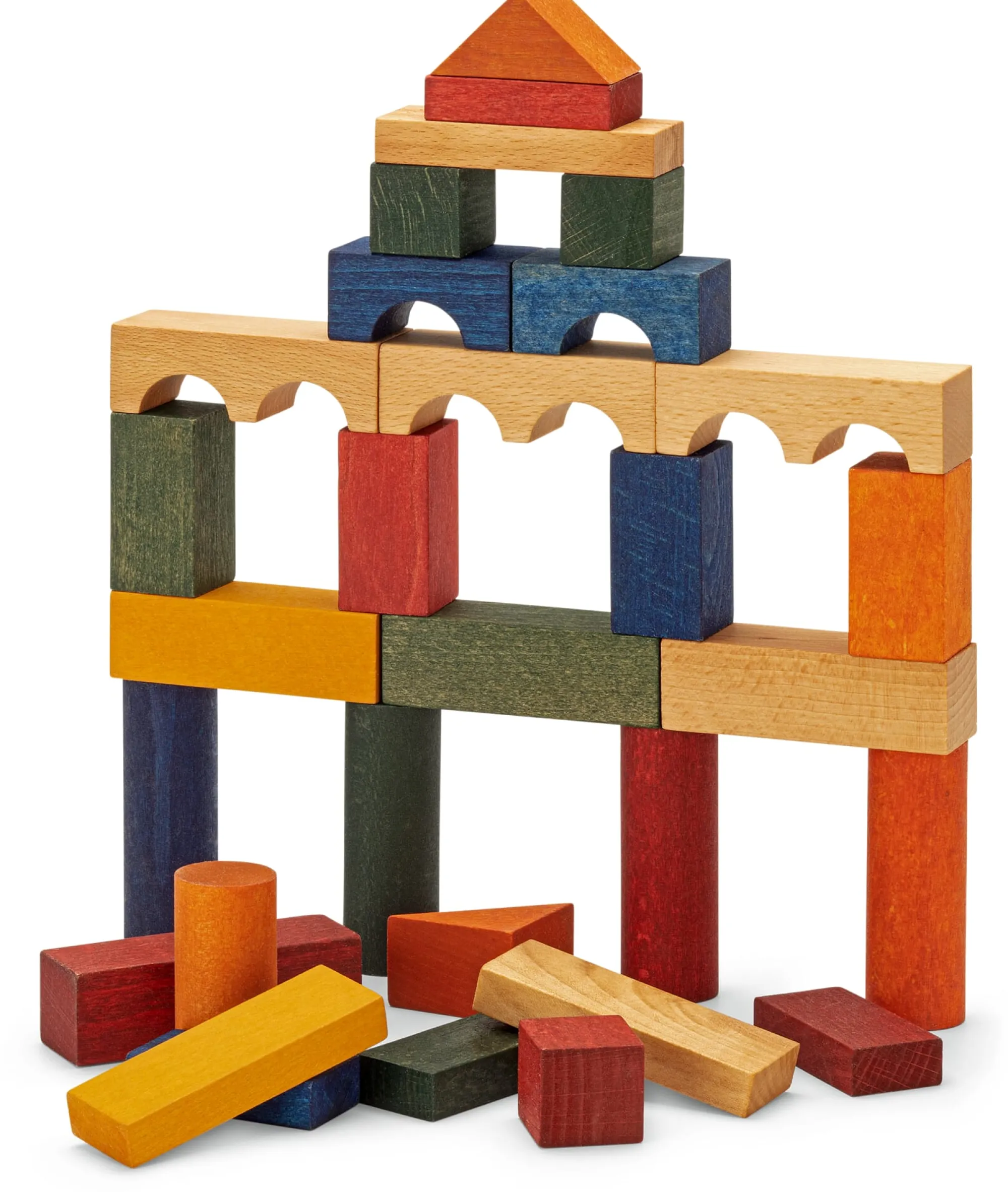 Holzspielzeug|Holzspielzeug * Wooden Story Holzbaukasten bunt