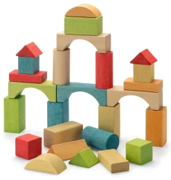 Holzspielzeug|Holzspielzeug * nic - Spiel + Art Holzbauklötze bunt
