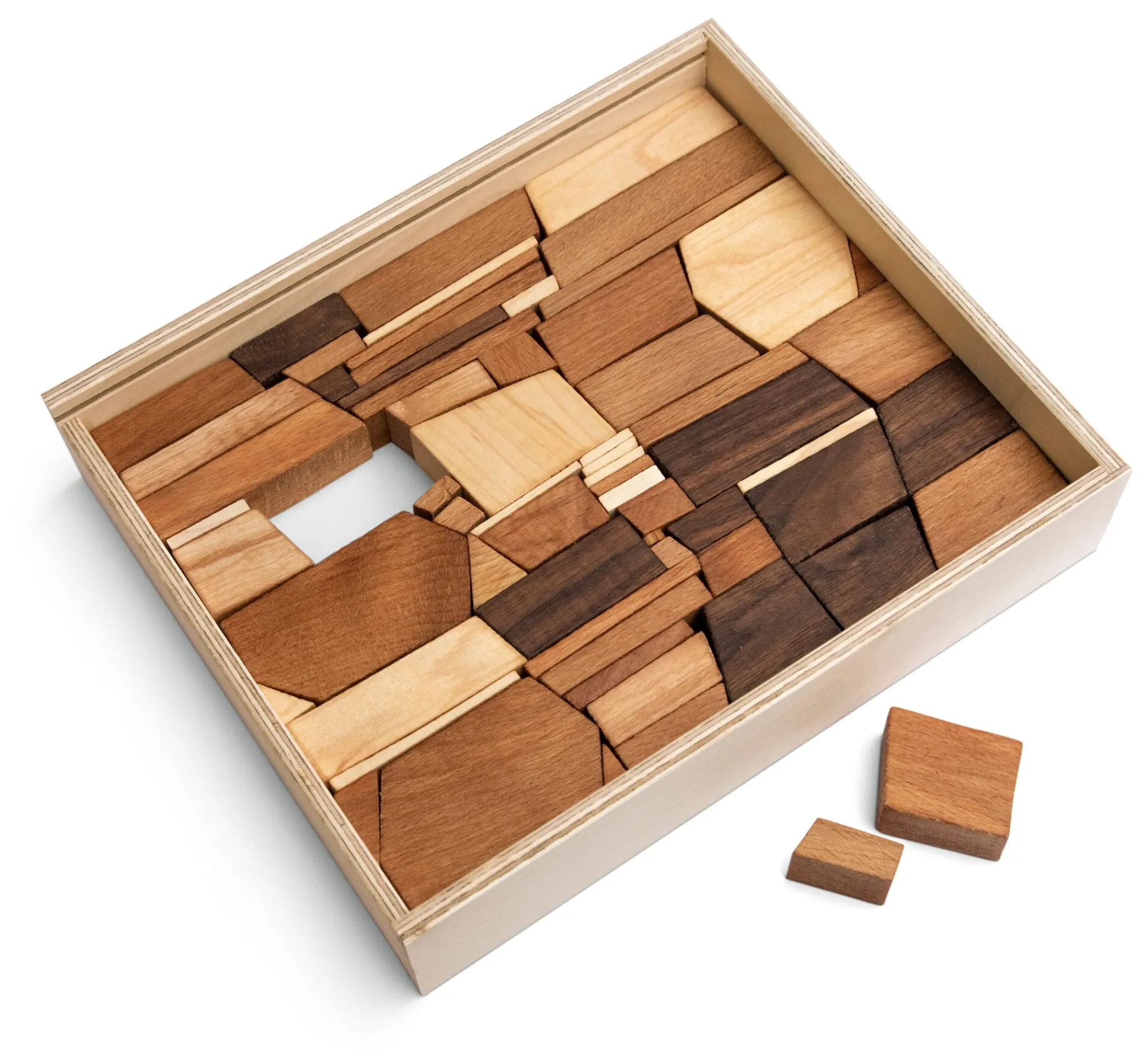 Holzspielzeug|Konstruktionsspiele * Holzbausteine Mauerspiel