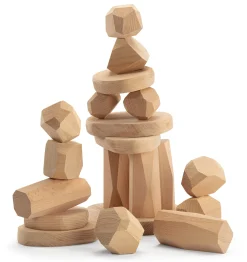 Holzspielzeug|Konstruktionsspiele * KarkenDiem Holzbausteine Naturformen