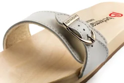 Sandalen|Hausschuhe * Berkemann Holzsandale Weiß