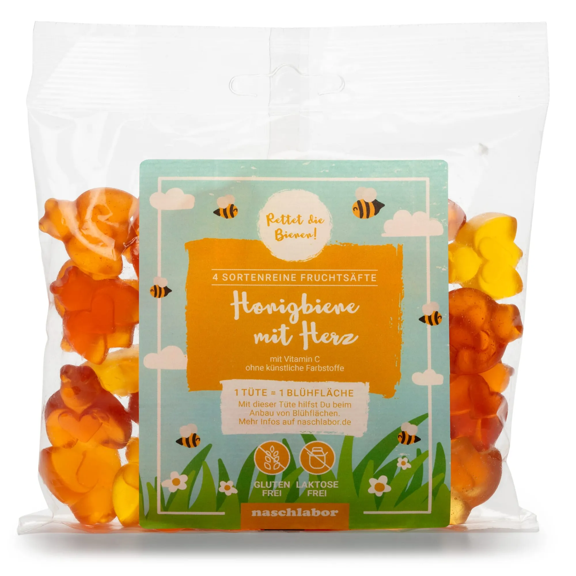 Fruchtgummi * naschlabor Honigbienen mit Herz