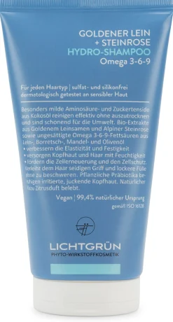 Haarpflege * LICHTGRÜN® Hydro-Shampoo Goldener Lein und Steinrose