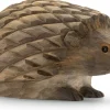 Gartendekoration * Wildlife Garden Igel Lindenholz handgeschnitzt