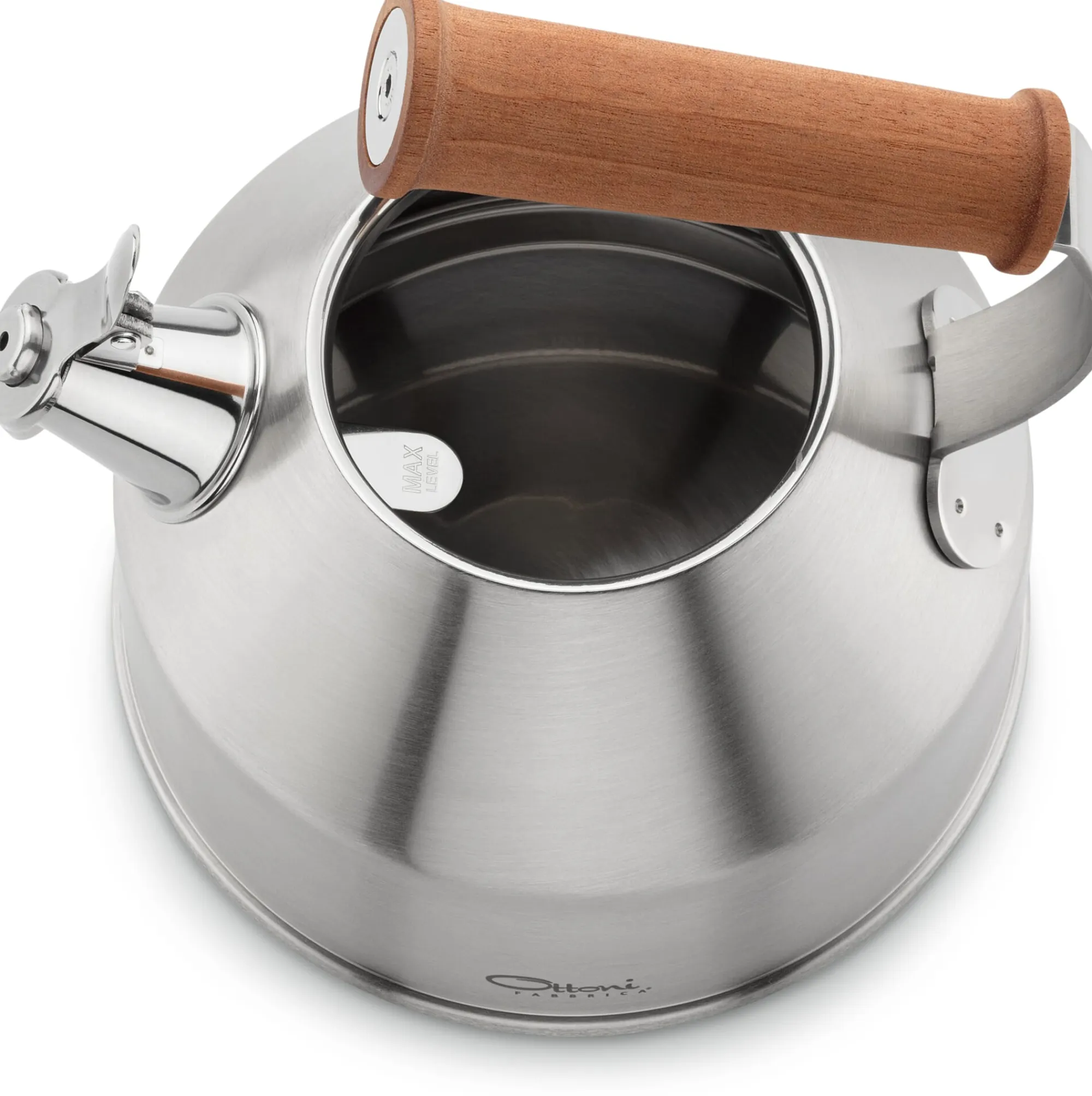 Wasserkocher & Wasserkessel * Metalgo Italienischer Wasserkessel LIGNUM SATINATO
