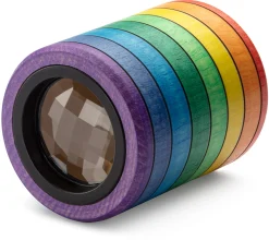 Physikalisches Spielzeug|Holzspielzeug * Kreiselmanufaktur Mader Kaleidoskop Facettenlinse