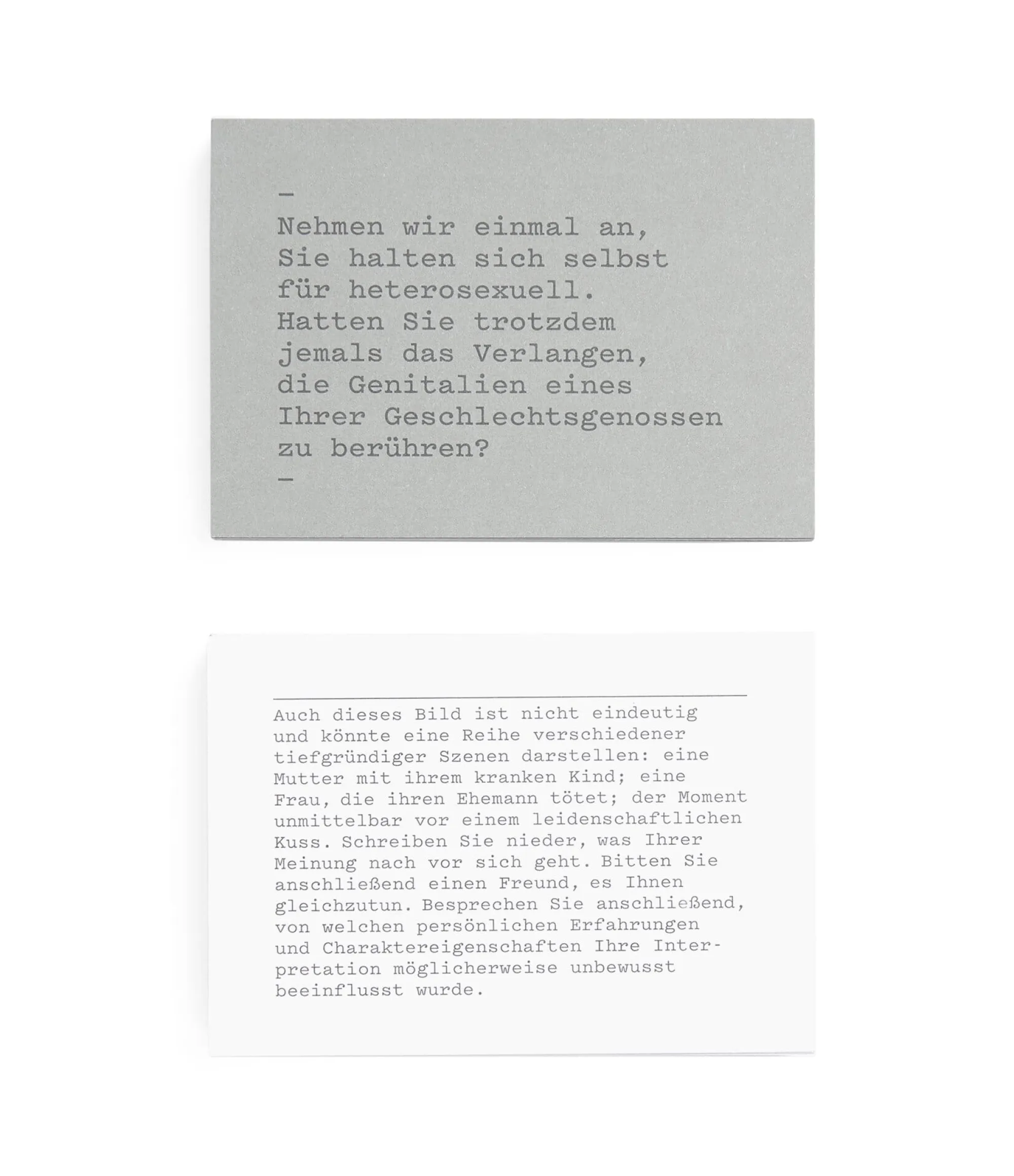 Gesellschaftsspiele * Karten-Set Erkenne dich Selbst