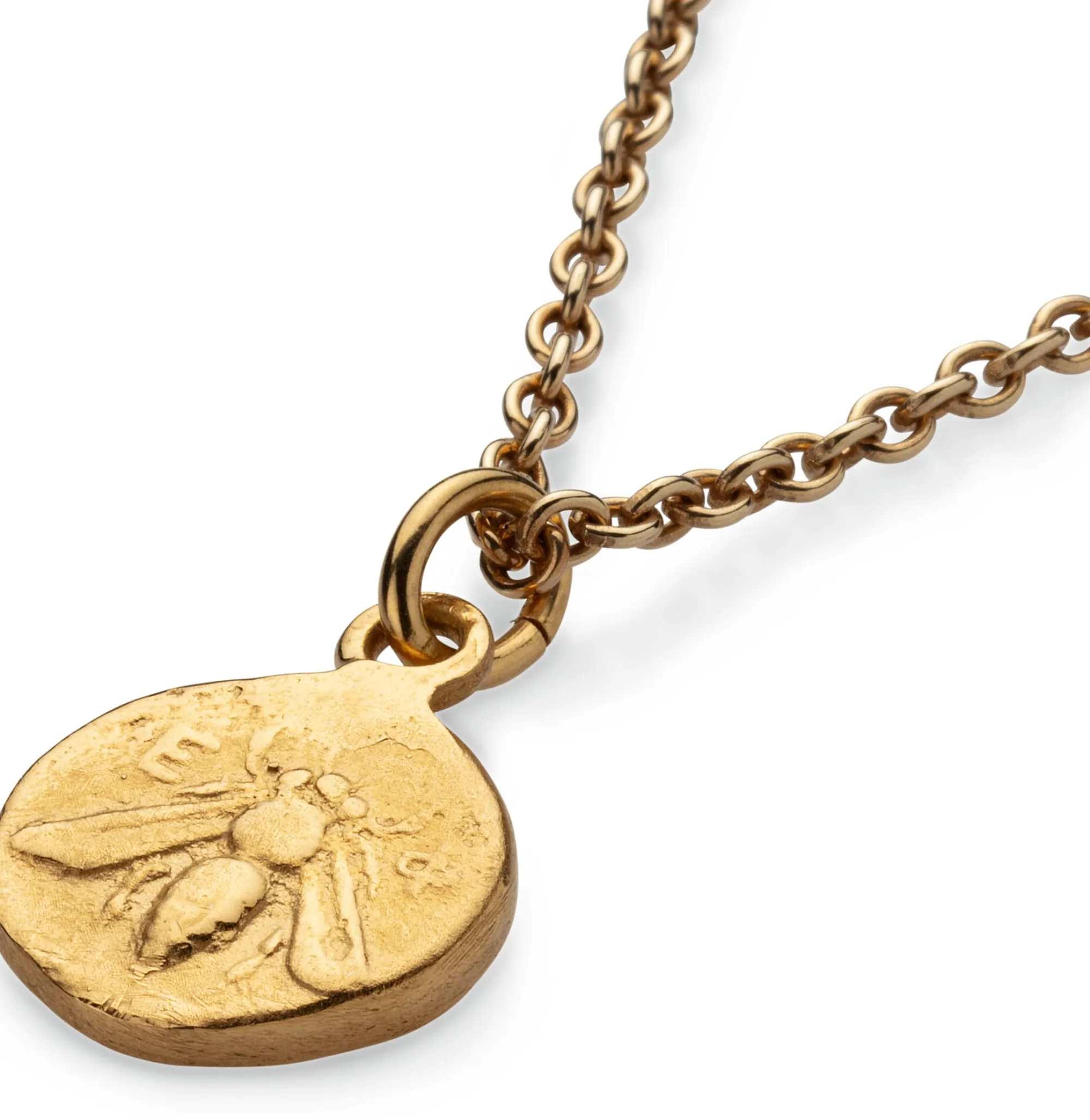 Schmuck * Ménard Kette mit Anhänger Biene, goldplattiert