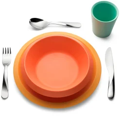 Kindergeschirr * Alessi Kinderbesteck Giro