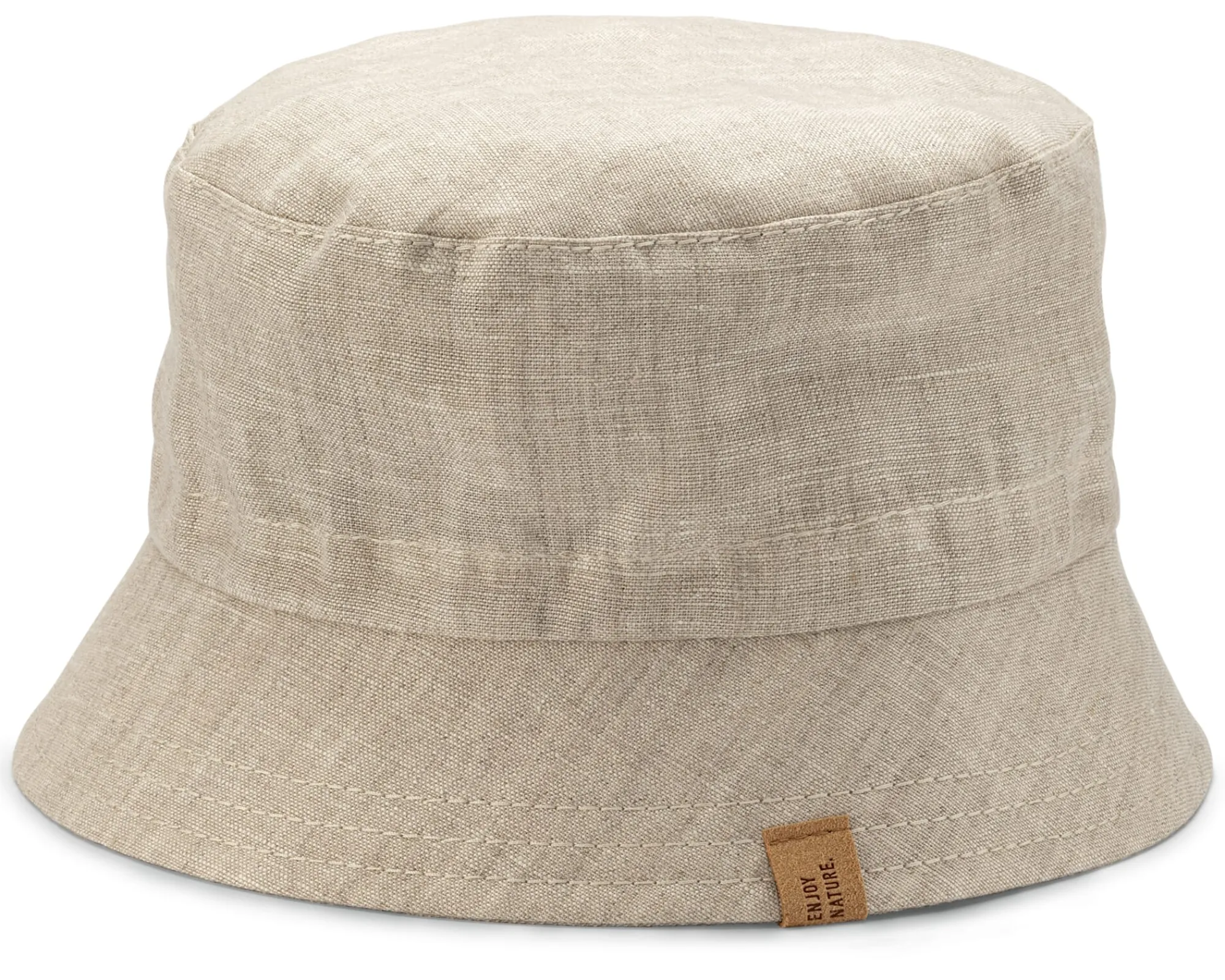 Kinderaccessoires * Pure Pure Kinder-Bucket-Hat Leinen Natur