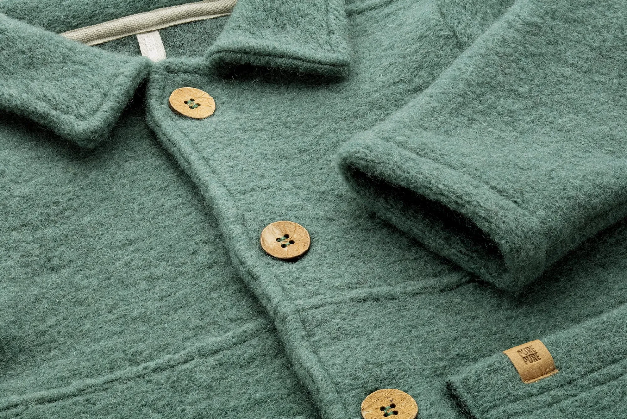 Kinderbekleidung * Pure Pure Kinder-Hemdjacke Wollwalk