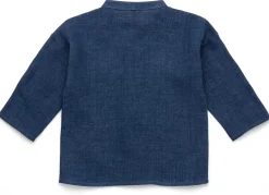 Kinderbekleidung * Pure Pure Kinder-Hemd Leinen Denimblau