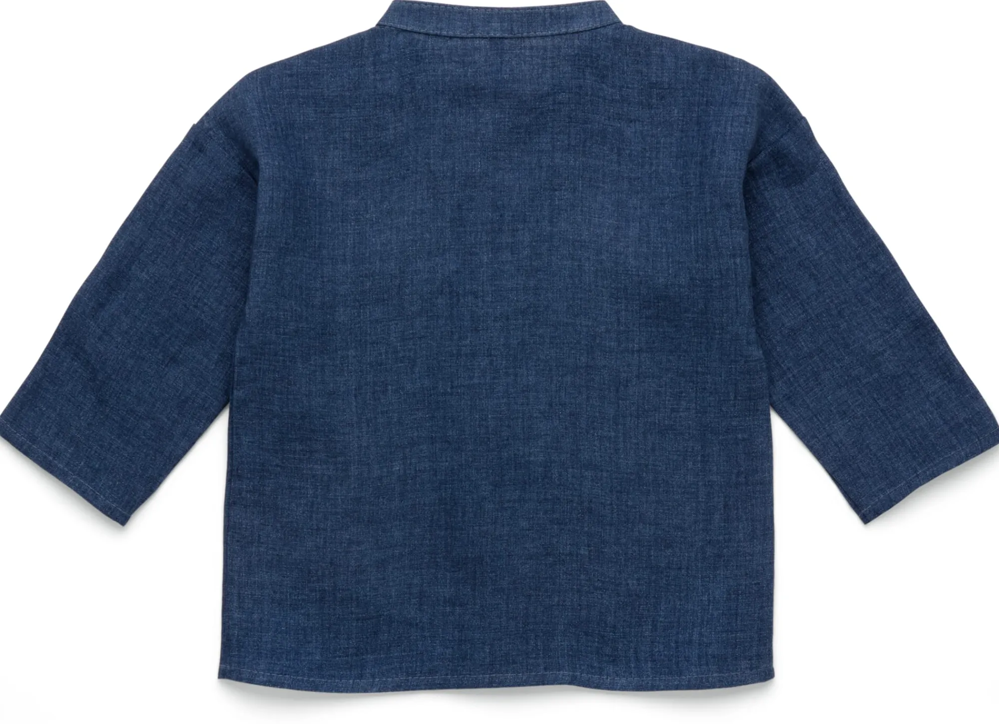 Kinderbekleidung * Pure Pure Kinder-Hemd Leinen Denimblau