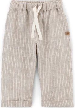 Kinderbekleidung * Pure Pure Kinder-Hose Leinen gestreift