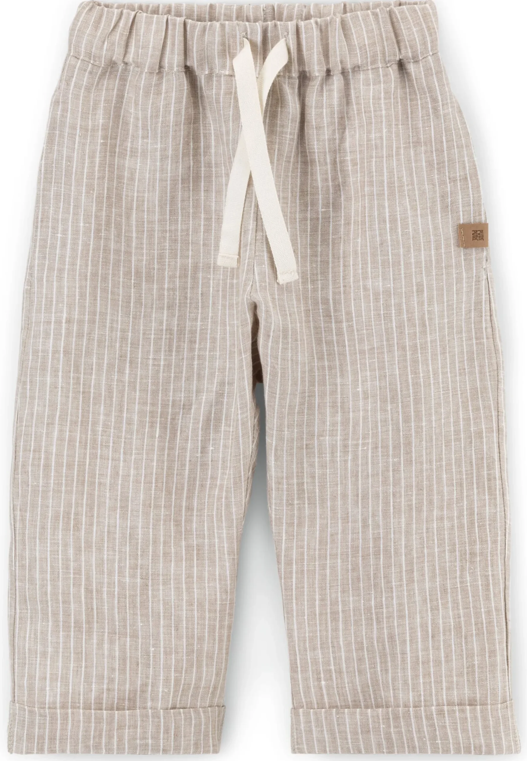 Kinderbekleidung * Pure Pure Kinder-Hose Leinen gestreift