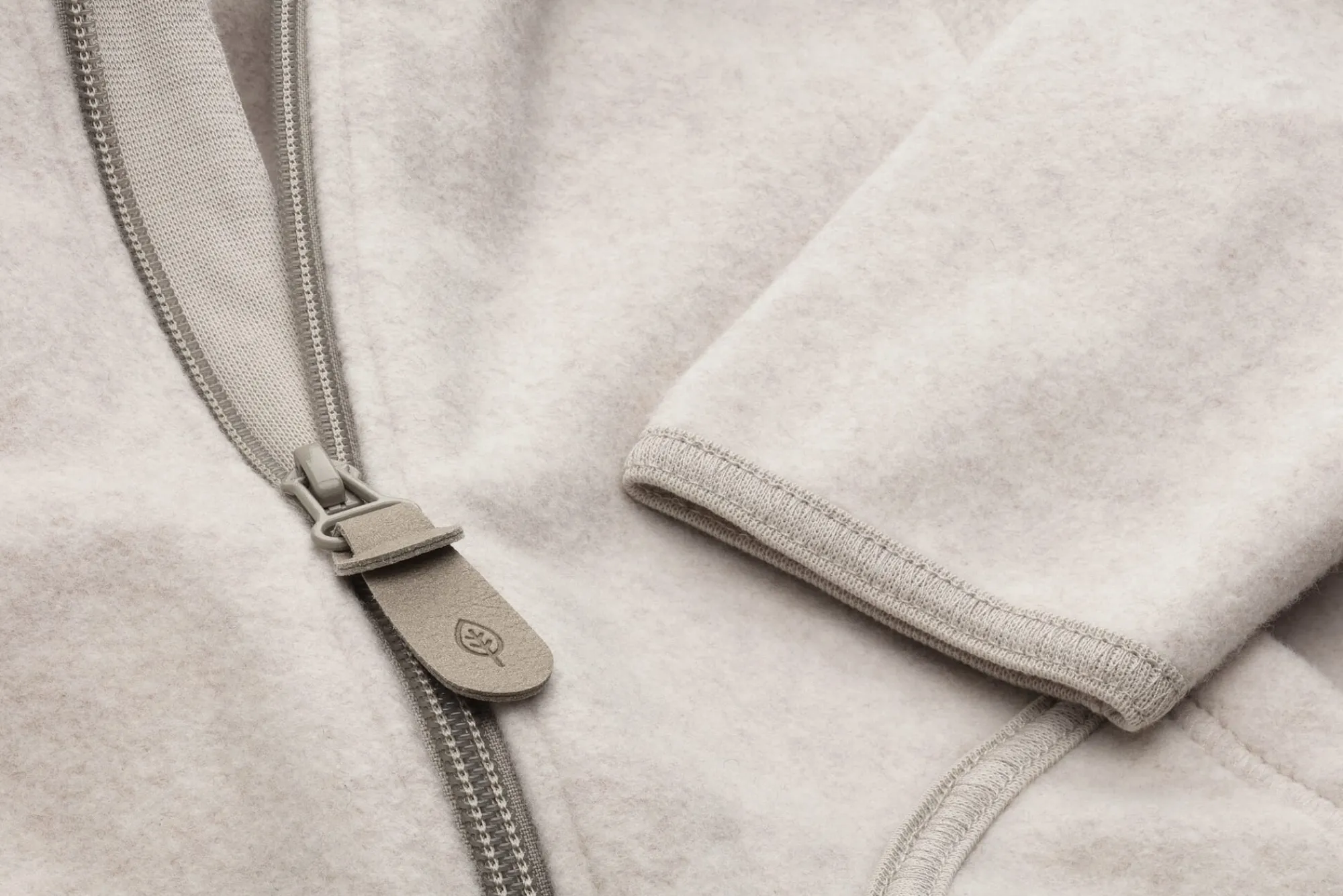 Kinderbekleidung * Pure Pure Kinder-Jacke Baumwollfleece Natur