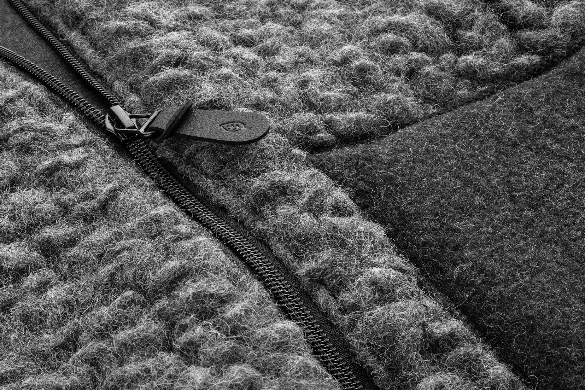 Kinderbekleidung * Pure Pure Kinder-Kragenjacke Wollplüsch Schiefergrau