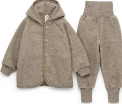 Kinderbekleidung * Engel Kinder-Schlupfhose Schurwollfleece Braunmelange