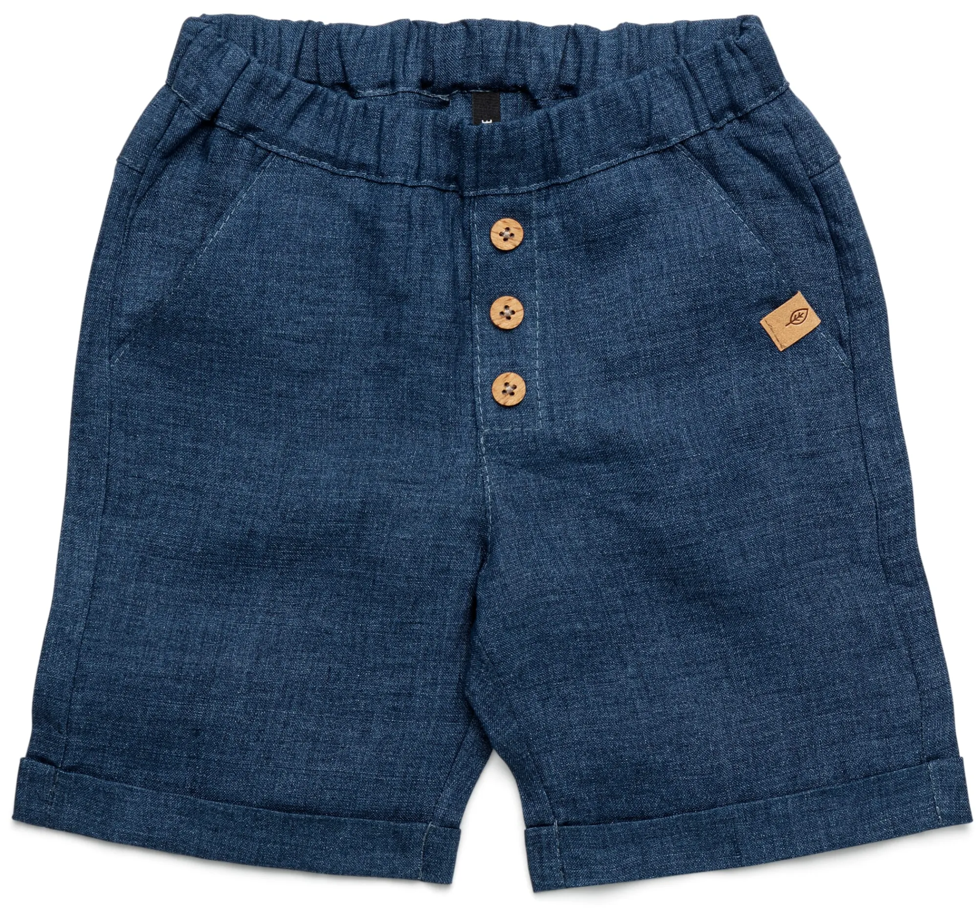 Kinderbekleidung * Pure Pure Kinder-Shorts Leinen Denimblau