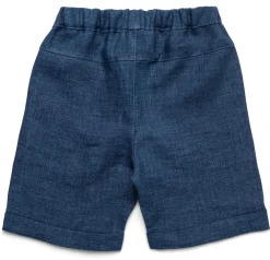 Kinderbekleidung * Pure Pure Kinder-Shorts Leinen Denimblau