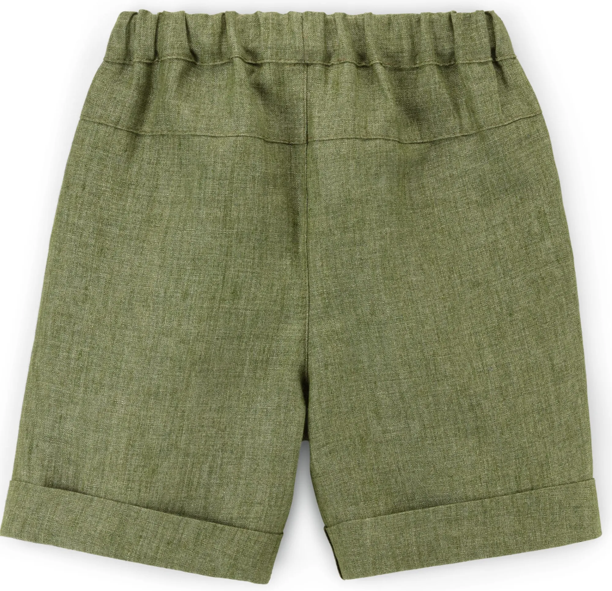 Kinderbekleidung * Pure Pure Kinder-Shorts Leinen Oliv