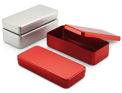 Schreibtische|Weitere Accessoires * Kiste Alubox Silberfarben