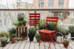 Gartenstühle * Demar Forge Klappstuhl Stahl Rot