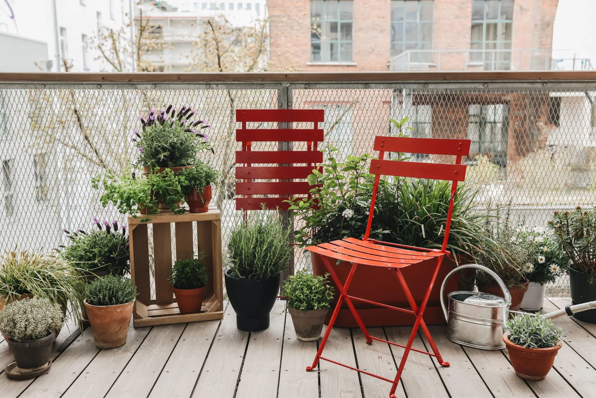 Gartenstühle * Demar Forge Klappstuhl Stahl Rot