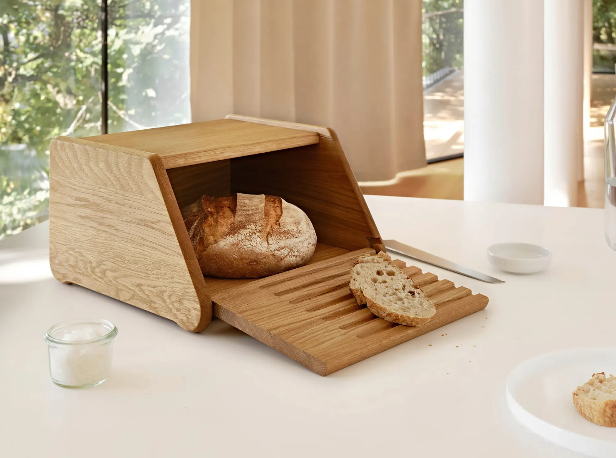 Brotkästen & -Beutel * BREKA Kleiner Brotkasten Eichenholz