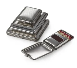 Weitere Accessoires|Weitere Accessoires * vom Hofe Manufaktur Kleines Etui Stahlblech
