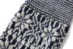 Strümpfe & Socken * Hirsch Natur Kniestrumpf Jacquard Schurwolle Dunkelblau
