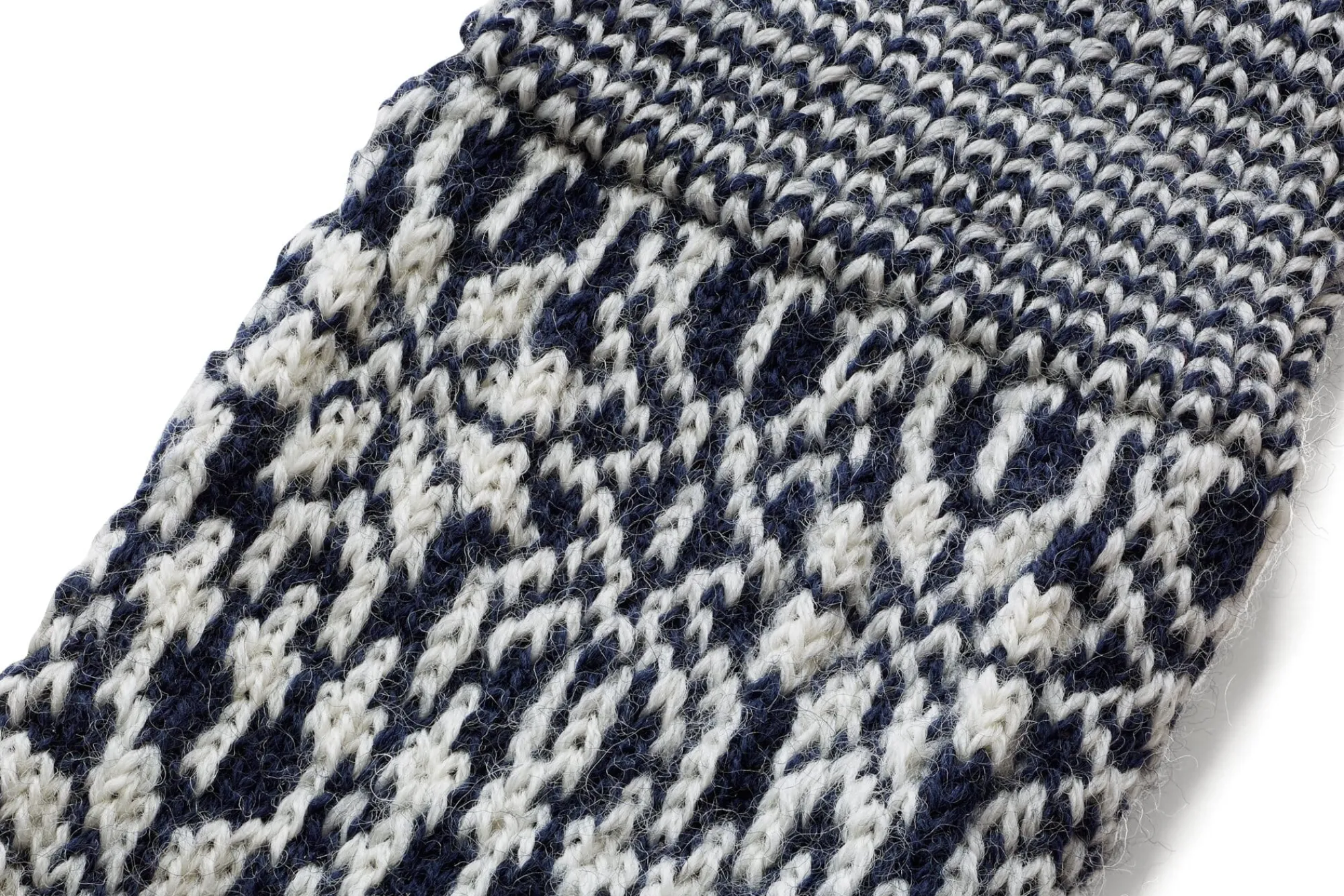 Strümpfe & Socken * Hirsch Natur Kniestrumpf Jacquard Schurwolle Dunkelblau