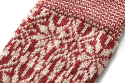Strümpfe & Socken * Hirsch Natur Kniestrumpf Jacquard Schurwolle Rot